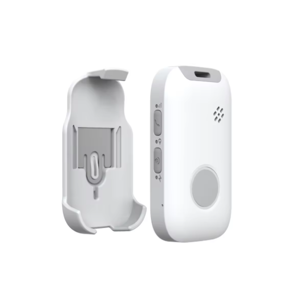 Riemclip wit noodknop Plus 